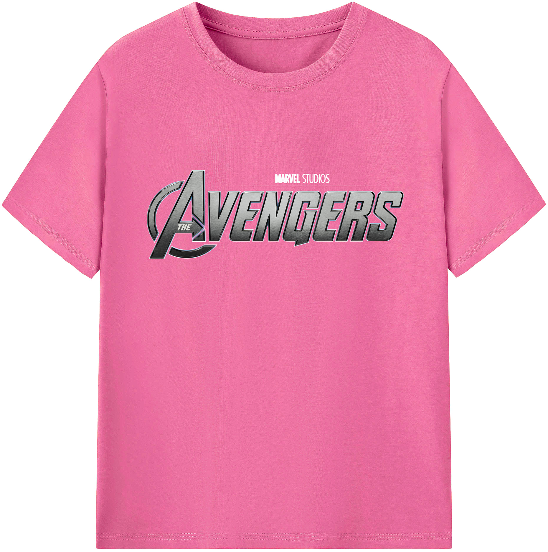（画像用） アベンジャーズ The Avengers レディースカジュアルプリントTシャツ（綿100％）